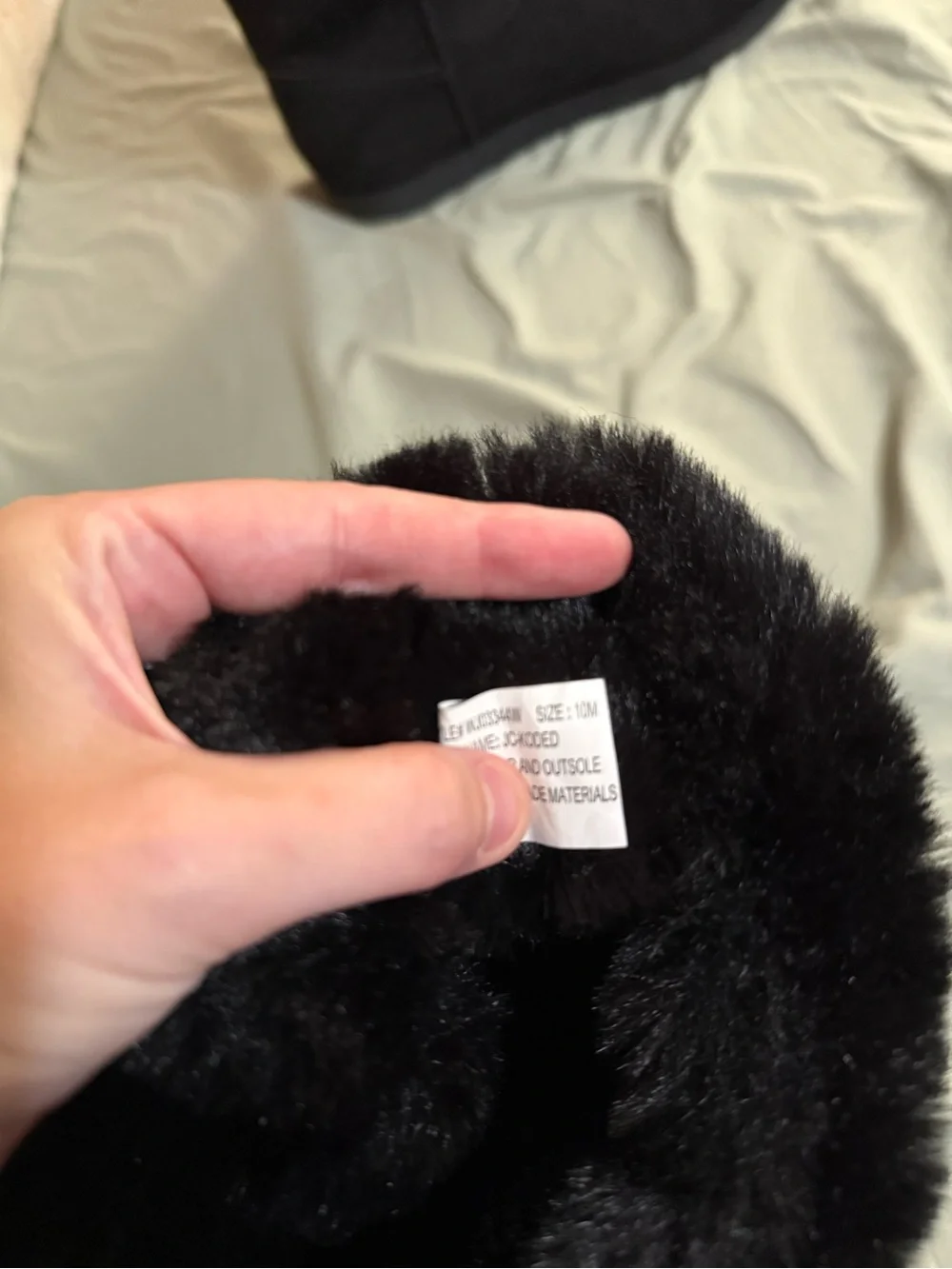 Juicy Couture Black Faux Fur Lined Booties